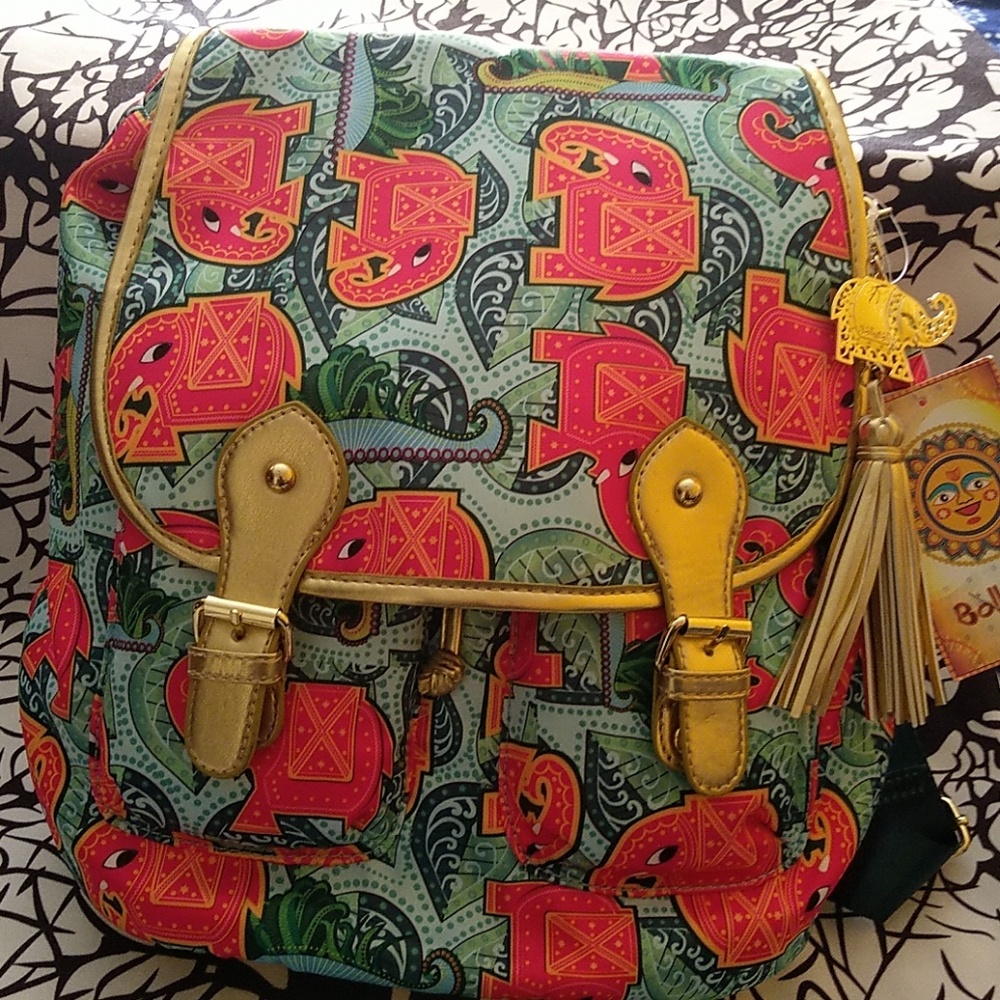 #2️⃣ BollyDoll  Blue Elephant backpack